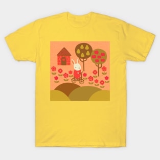 Vintage Bunny Bike Ride T-Shirt